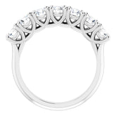 14K White 1 1/3 CTW Natural Diamond Anniversary Band